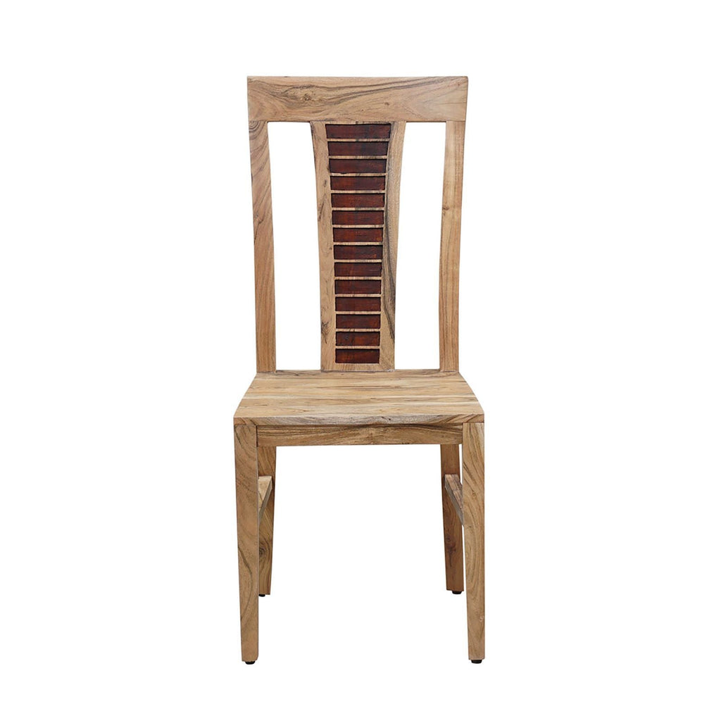 Chaise bois bicolore | Acacia Luxor