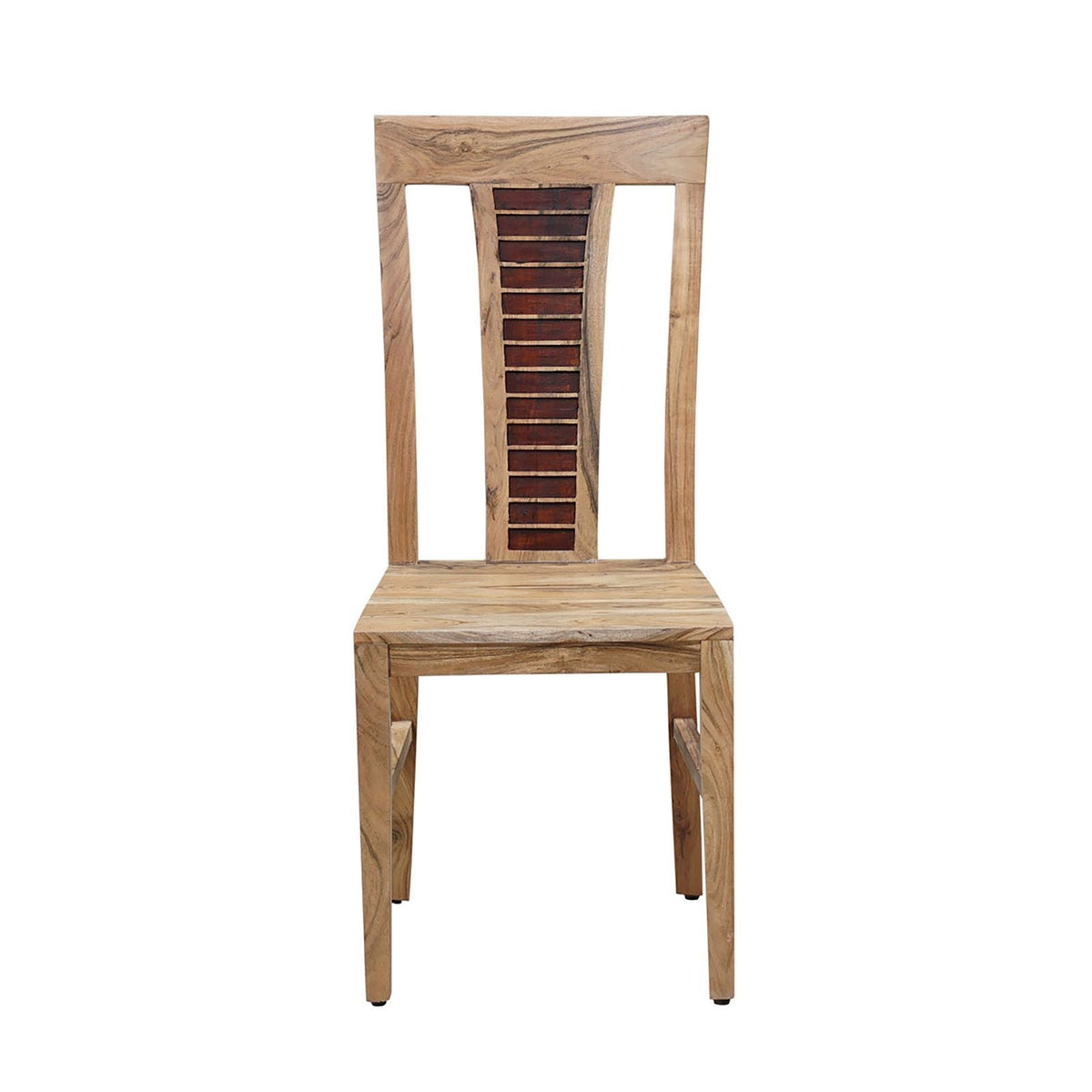 Chaise bois bicolore | Acacia Luxor