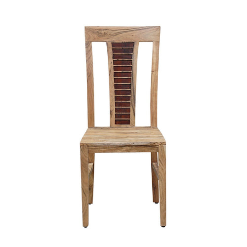 Chaise bois bicolore | Acacia Luxor
